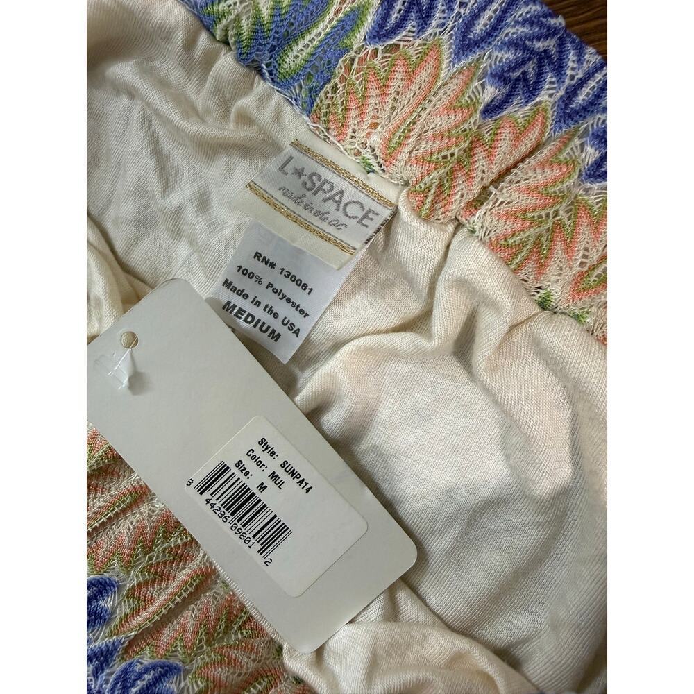 L Space NWT Sunchaser Beach Pants Cover Up Sheer Resort Vacation Sz M - Picture 3 of 7
